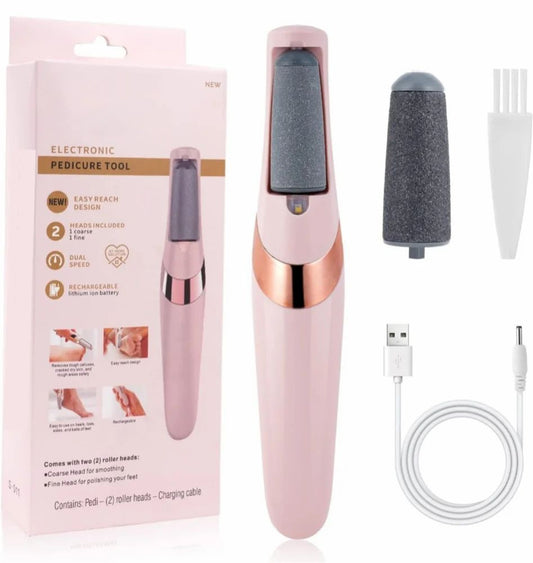 Cordless Electric Foot Callus Remover | Salon-Smooth Heels in Minutes (Rechargeable, Pain-Free)