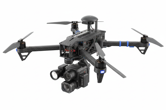 Peregrine Foldable Quadcopter Autonomous Drone Lightweight Industrial, RTK Precision Navigation